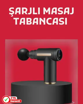 Derin Doku Masaj Tabancası 4 Başlık 6 Kademeli Sessiz Güç Şarjlı Kas Gevşetici