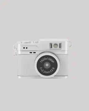 Kompakt Mini Kamera Retro Tasarım 128GB Hafıza 1080P Video