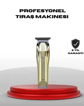 Profesyonel Saç ve Sakal Kesme Tıraş Makinesi USB Şarjlı Güçlü Motorlu