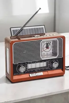 Nostaljik Görünümlü USB Girişli Bluetooth Bağlantılı Radyo