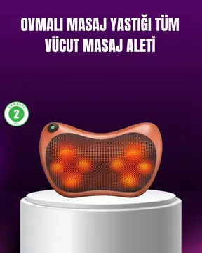 Ergonomik Derin Yoğurmalı Boyun Bel Sırt Masaj Cihazı Priz Çakmak Girişli