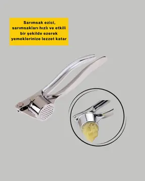 Profesyonel Sarımsak Ezici Sağlam Yapı ve Rahat Kavrama