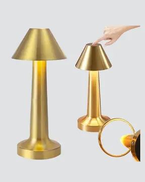 Modern Metal Masa Lambası 3 Işık Renkli Kademesiz Parlaklık Ayarlı