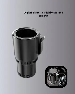 Araç İçi Isıtıcı Soğutucu Bardaklık 60°C Isıtma -4°C Soğutma
