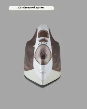 Buharlı Ütü 2200W Seramik Taban 300 ml Kahverengi Dikey Ütüleme
