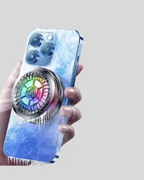 Telefon Soğutucu Fan RGB Işık Mobil Gaming İçin Süper Soğutma