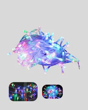 5 Metre Şeffaf Kablo LED Peri Işığı 50 Ampullü Dekoratif Led