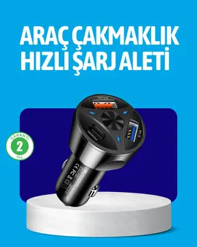55W Güçlü Araç Şarj Cihazı Power Delivery Destekli
