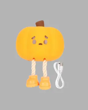 Silikon Pumpkin Night Light Telefon Tutuculu LED Lamba