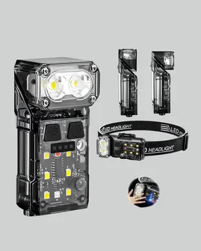 Kamp ve Outdoor İçin LED Far 10 Saat Pil Sensörlü Manyetik