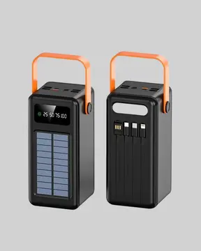 80000 mAh Yüksek Kapasiteli Powerbank Göstergeli Solar Şarj Cihazı