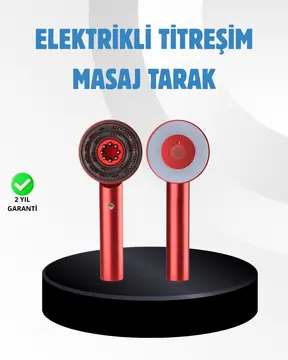 Saç Büyüme Destekleyici Elektrikli Masaj Tarak LED ve Titreşimli