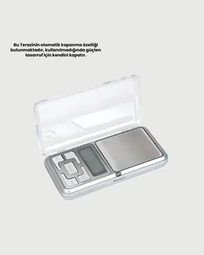 Mavi Işıklı LCD Ekranlı Hassas Tartı Terazisi