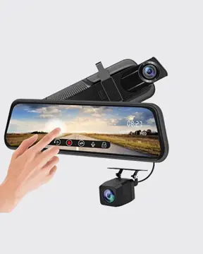 10 İnç Tam Dokunmatik Dikiz Aynası Kamera Ön Arka Full HD