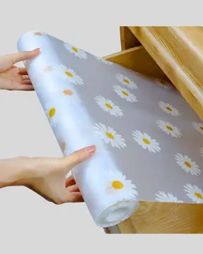 10 Metre Papatya Desenli Kolay Temizlenebilir Çekmece Matı