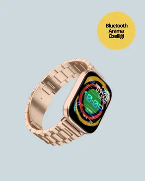 AMOLED Ekranlı Türkçe Menülü Akıllı Saat Bluetooth Görüşmeli