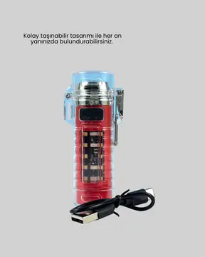Rüzgar Geçirmez Elektrikli Çakmak Hayatta Kalma Tasarımlı