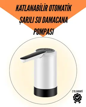 Taşınabilir Şarjlı Damacana Su Pompası Hijyenik Tasarım