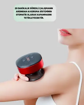 4’ü 1 Arada Elektrikli Çukurluk Masaj Seti Isı Masaj ve Kırmızı Işık