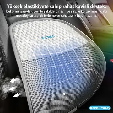 ALLY AirMesh Pro Ergonomik Bel Destek Minderi – Araba ve Ofis İçin Sırt Destek Yastığı