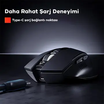 İNPHİC PM6 Kablosuz Fare Şarj Edilebilir Sessiz Kullanım 2.4G 500 mAh USB Mouse