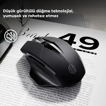 İNPHİC PM6 Kablosuz Fare Şarj Edilebilir Sessiz Kullanım 2.4G 500 mAh USB Mouse
