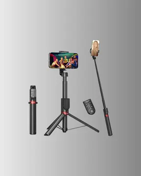 Canlı Yayın ve Fotoğraf İçin Tripodlu Telefon Tutucu