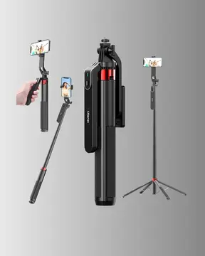 Canlı Yayın ve Fotoğraf İçin Tripodlu Telefon Tutucu