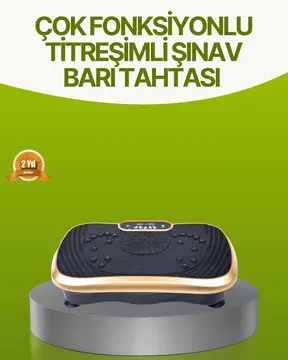 Titreşimli Egzersiz Platformu Evde Fitness ve Kas Güçlendirme