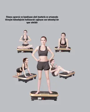 Titreşimli Egzersiz Platformu Evde Fitness ve Kas Güçlendirme