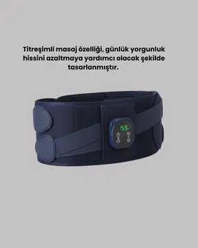 Titreşimli Masajlı Bel Kemeri Isıtmalı Destekli