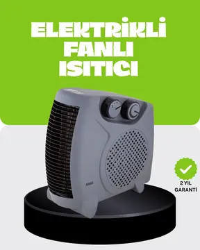 Güvenli Elektrikli Fanlı Isıtıcı Termostatlı Hızlı Isıtma