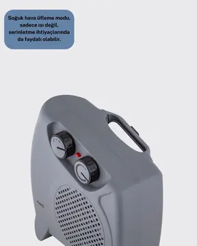 Çok Fonksiyonlu Fanlı Isıtıcı Isıtma ve Soğuk Hava Üfleme Özellikli