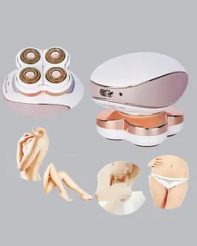 Vücut Tüy Temizleme Cihazı Ağrısız Tıraş Dört Kesici Başlık