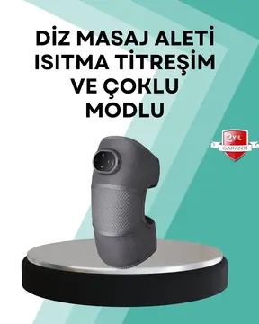 Ev Tipi Isı ve Titreşim Destekli Diz Masaj Aleti