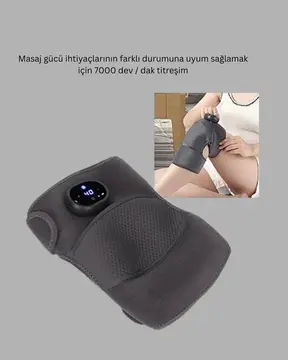 Isıtmalı Titreşimli Diz Masaj Cihazı 3D Rezonans Teknolojili
