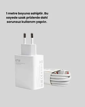 67 Watt Turbo Charge Başlık Vivo Y20 Y35 Y55 Uyumlu