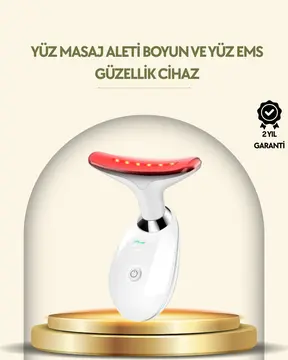 Kompakt ve Taşınabilir Cilt Bakım Cihazı – 3 Fonksiyonlu USB Şarjlı LED Işıklı Güzellik Aleti