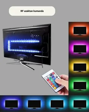 Kendinden Yapışkanlı LED Şerit Televizyon Aydınlatması 2mt
