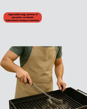 Grill ve Mangal Izgara Temizlik Aparatı