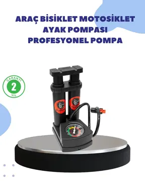 Çok Amaçlı Ayaklı Lastik Pompası Yüksek Hassasiyetli