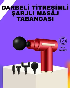Şarjlı Masaj Tabancası Spor Sonrası Kas Rahatlatma İçin