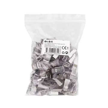 S-LINK SL-COB24P RJ45 Yeni Nesil JAC UTP CAT6 Metal (100lü PAKET)(1923)