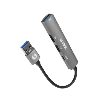 S-LINK SW-U322 USB3.0 to 2xUSB 2.0 1xUSB 3.0 1xType-C Metal USB HUB(1923)