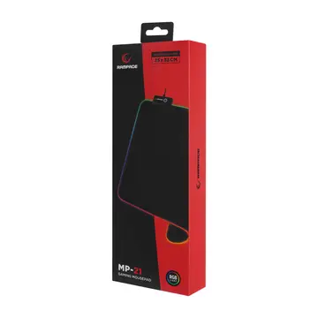 Rampage MP-21 PULSAR M RGB 252x328x3mm RGB Led Gaming MOUSE PAD (Siyah)(1923)
