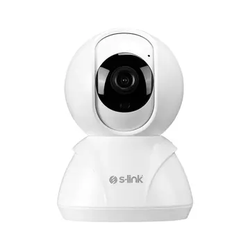 S-LINK SL-IND02 Ev/Bebek Güvenlik Kamerası WiFi 2Mpix 3.6mm Lens 10m. Gece Görüşü Hareket algılama İki Yönlü Ses Micro SD Kartlı TUYA Yazılım(1923)