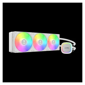 GAMDIAS AURA GL360 V2 WH White Edition 360mm  RGB 3 Fanlı CPU Sıvı Soğutma(1923)