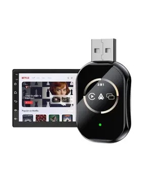 Kablosuz CarPlay ve Android Auto Adaptörü Tak Çalıştır Kullanım