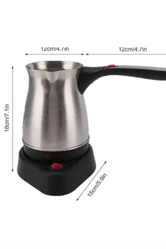 Çelik Kahve Makinesi Cezve 800 Watt Paslanmaz Çelik Türk Kahvesi Makinesi