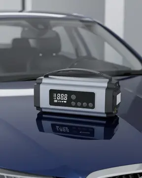 Taşınabilir Akü Takviye Cihazı Dijital Hava Kompresörü Powerbank ve LED Fener Bir Arada